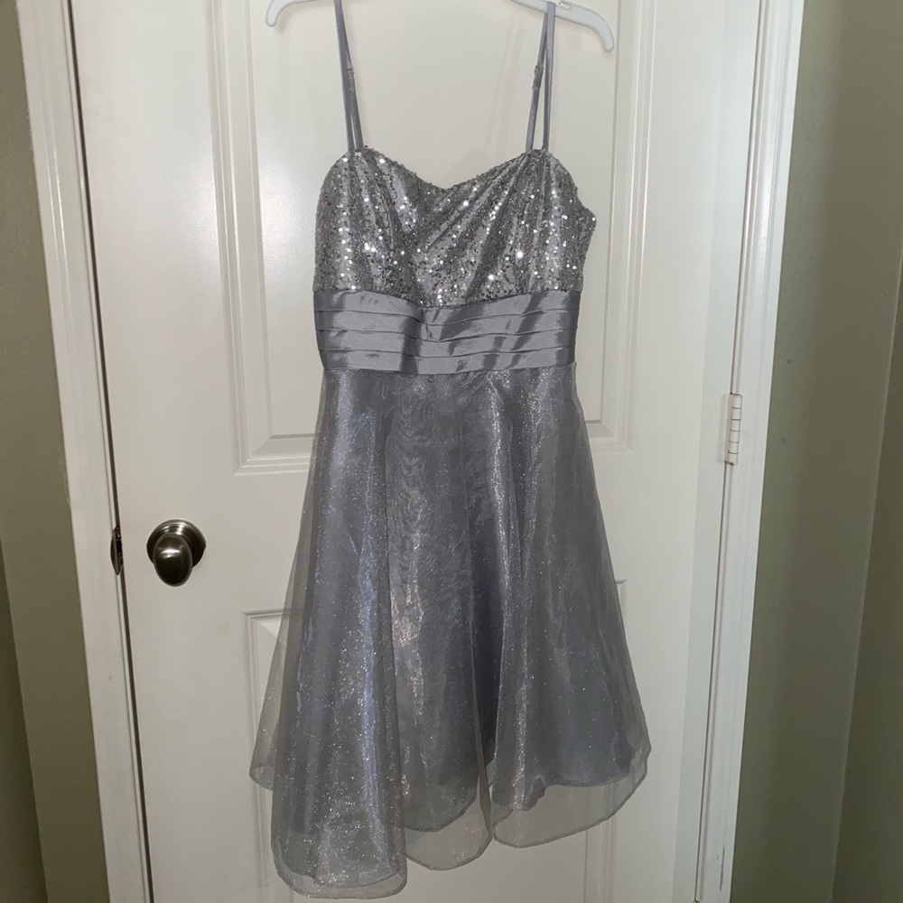 Silver Evening Dress
